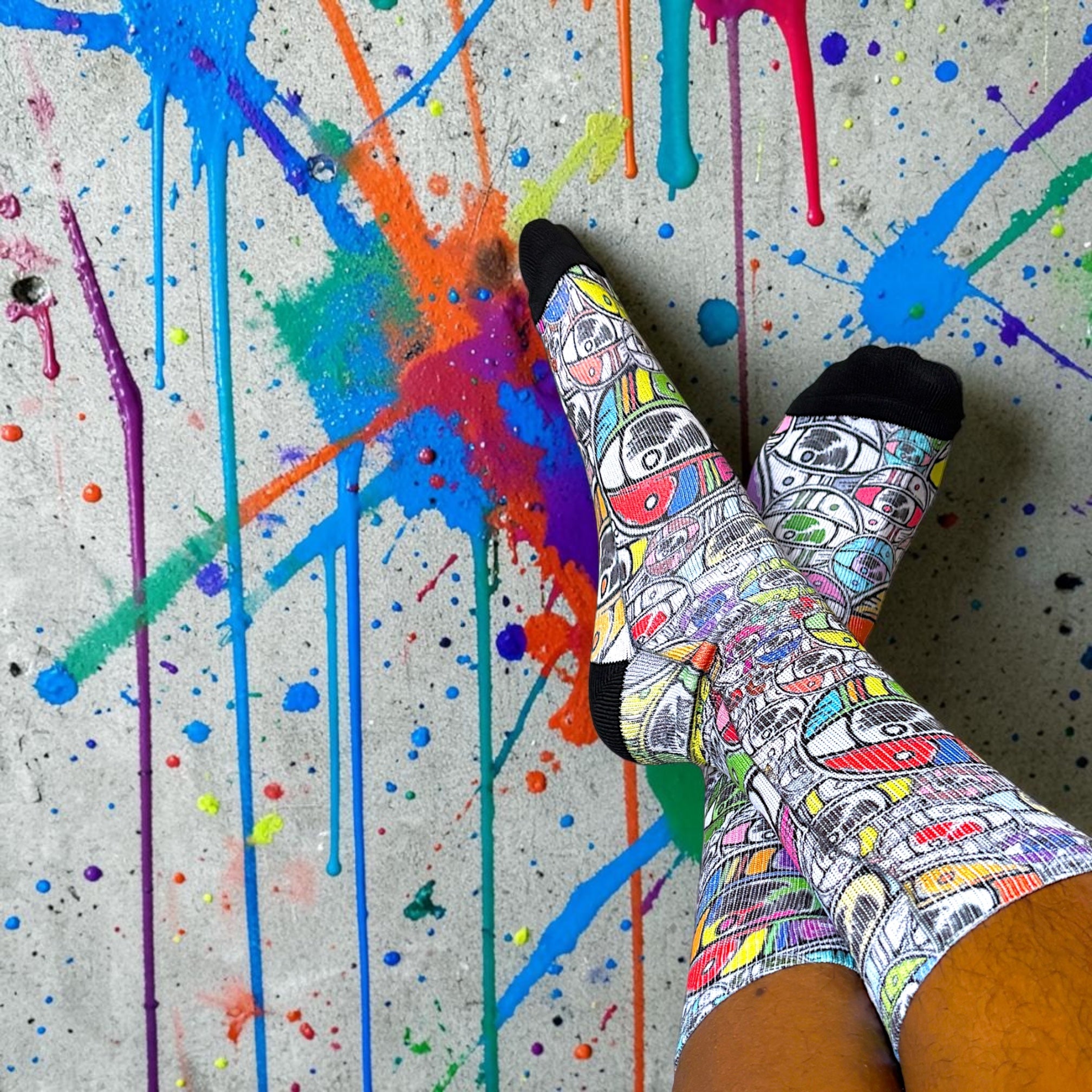 COReLew Eyes of Color Crew socks