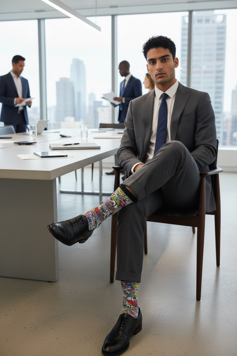 COReLew Eyes of Color Crew socks