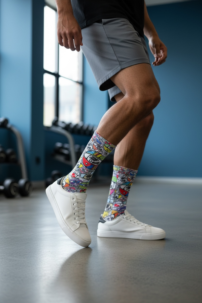 COReLew Eyes of Color Crew socks