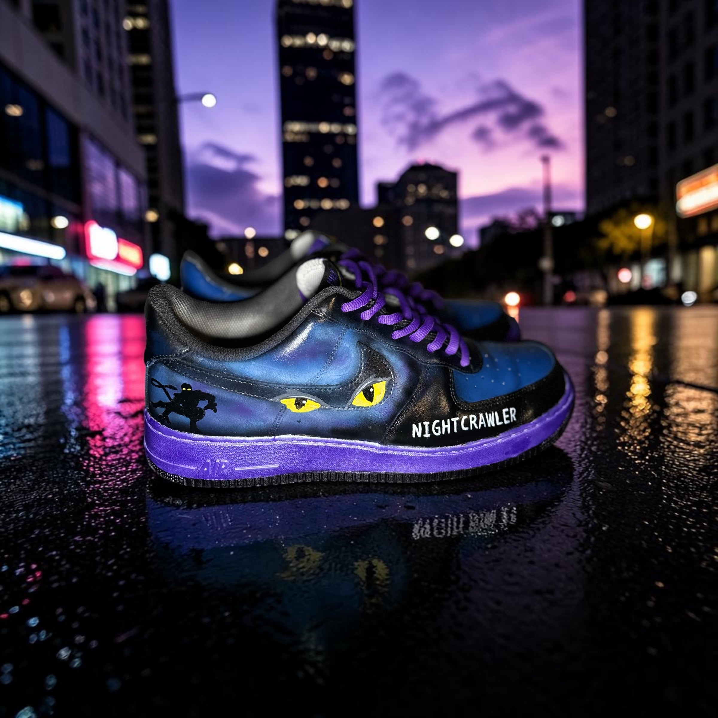 COReLew Nightcrawler Inspired Custom Hand-Painted Sneakers