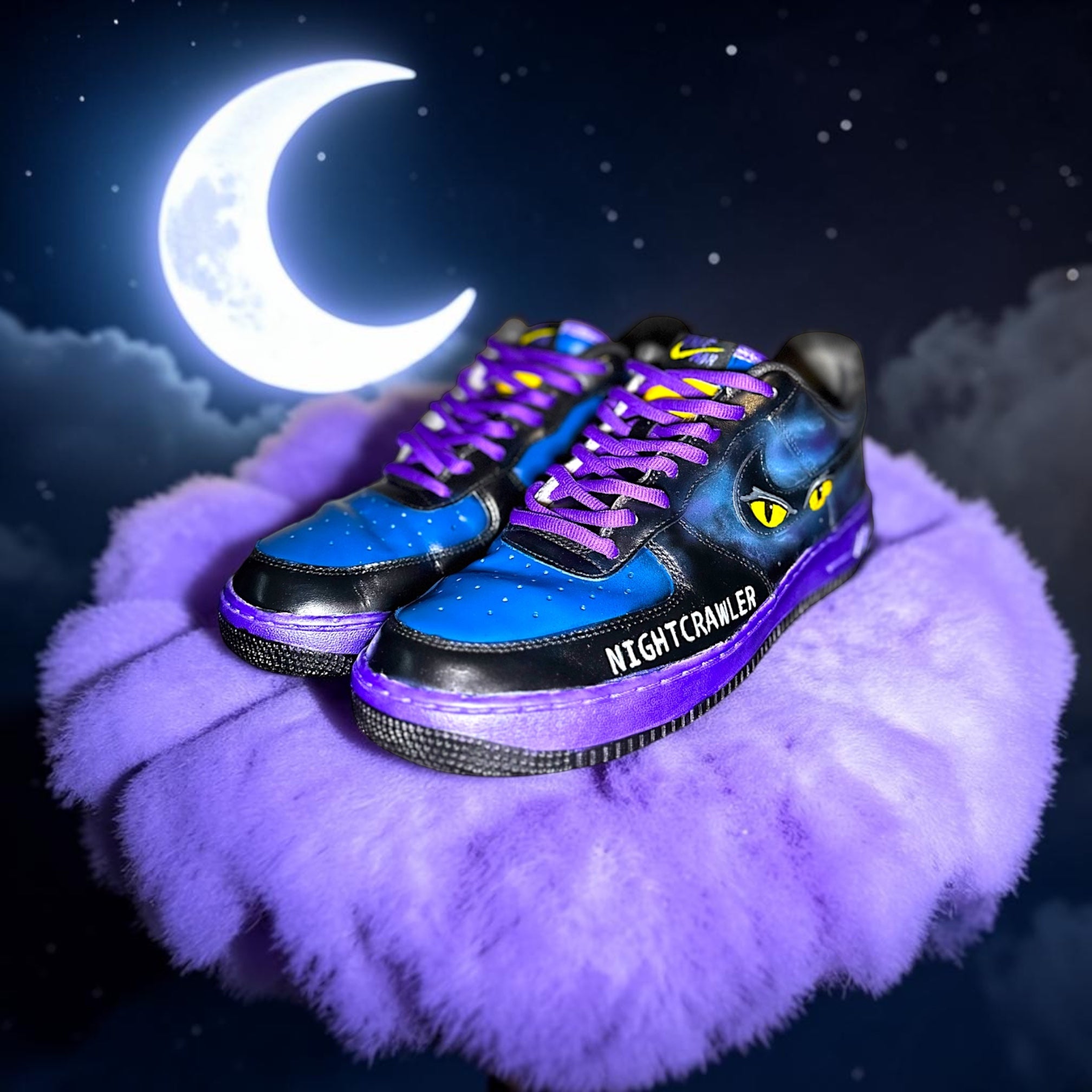 COReLew Nightcrawler Inspired Custom Hand-Painted Sneakers